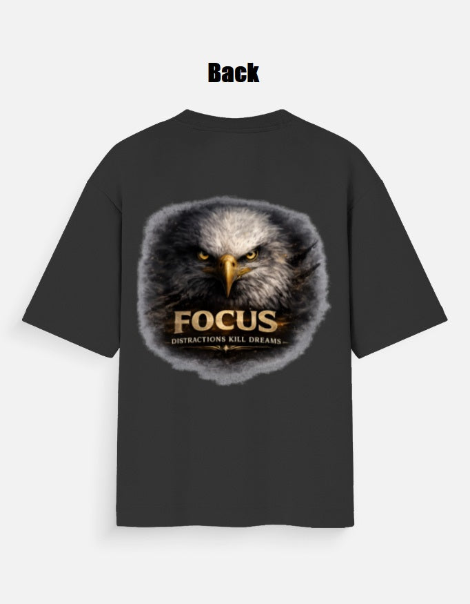 FOCUS Oversized T-Shirt – Eagle Mindset Premium Graphic Tee